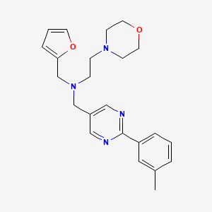 (2-furylmethyl){[2-(3-methylphenyl)pyrimidin-5-yl]methyl}(2-morpholin-4-ylethyl)amine