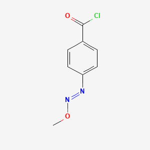 molecular formula C8H7ClN2O2 B590685 4-[(E)-Methoxydiazenyl]benzoyl chloride CAS No. 138724-05-7