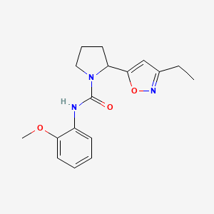 2-(3-ethyl-1,2-oxazol-5-yl)-N-(2-methoxyphenyl)pyrrolidine-1-carboxamide