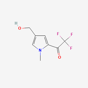 2,2,2-Trifluoro-1-[4-(hydroxymethyl)-1-methyl-1H-pyrrol-2-yl]ethan-1-one