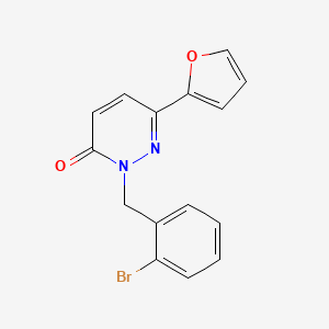 molecular formula C15H11BrN2O2 B5906950 2-(2-bromobenzyl)-6-(2-furyl)-3(2H)-pyridazinone 