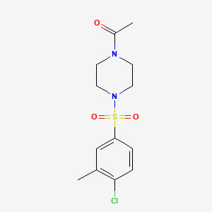 molecular formula C13H17ClN2O3S B5906978 1-acetyl-4-[(4-chloro-3-methylphenyl)sulfonyl]piperazine 