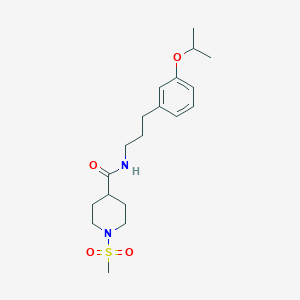 molecular formula C19H30N2O4S B5907002 N-[3-(3-isopropoxyphenyl)propyl]-1-(methylsulfonyl)-4-piperidinecarboxamide 