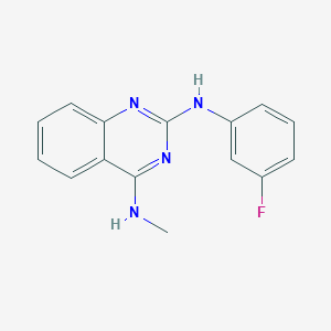 molecular formula C15H13FN4 B5907083 N~2~-(3-fluorophenyl)-N~4~-methyl-2,4-quinazolinediamine 