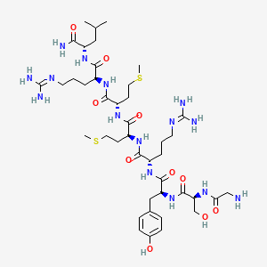 molecular formula C42H73N15O10S2 B590711 Myomodulin B CAS No. 137362-30-2