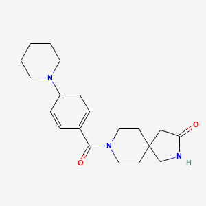 8-(4-piperidin-1-ylbenzoyl)-2,8-diazaspiro[4.5]decan-3-one