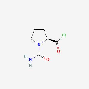 molecular formula C6H9ClN2O2 B590713 (S)-1-Carbamoylpyrrolidine-2-carbonyl chloride CAS No. 137004-50-3