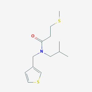 molecular formula C13H21NOS2 B5907132 N-isobutyl-3-(methylthio)-N-(3-thienylmethyl)propanamide 