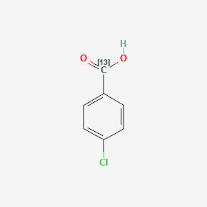 molecular formula C7H5ClO2 B590714 4-Chloro(carboxy-~13~C)benzoic acid CAS No. 138534-66-4