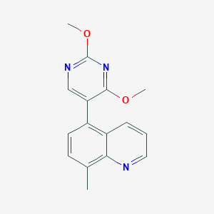 molecular formula C16H15N3O2 B5907164 5-(2,4-dimethoxypyrimidin-5-yl)-8-methylquinoline 