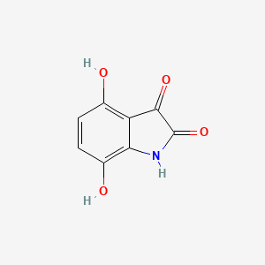 molecular formula C8H5NO4 B590717 4,7-Dihydroxyindoline-2,3-dione CAS No. 128943-01-1