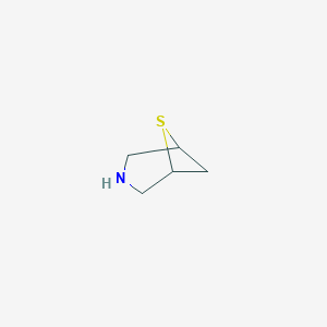 molecular formula C5H9NS B059072 6-Thia-3-azabicyclo[3.1.1]heptane CAS No. 1338247-66-7