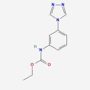 molecular formula C11H12N4O2 B5907239 ethyl [3-(4H-1,2,4-triazol-4-yl)phenyl]carbamate 