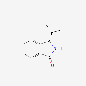 molecular formula C11H13NO B590725 (S)-3-Isopropylisoindolin-1-one CAS No. 126186-86-5