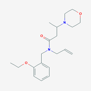 molecular formula C20H30N2O3 B5907263 N-allyl-N-(2-ethoxybenzyl)-3-morpholin-4-ylbutanamide 