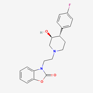 3-{2-[(3S*,4S*)-4-(4-fluorophenyl)-3-hydroxypiperidin-1-yl]ethyl}-1,3-benzoxazol-2(3H)-one