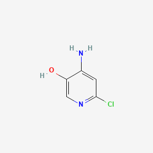 molecular formula C5H5ClN2O B590727 4-Amino-6-chloropyridin-3-ol CAS No. 138084-65-8