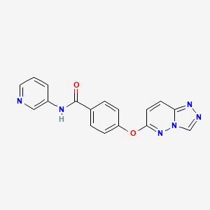 molecular formula C17H12N6O2 B5907289 N-3-pyridinyl-4-([1,2,4]triazolo[4,3-b]pyridazin-6-yloxy)benzamide 