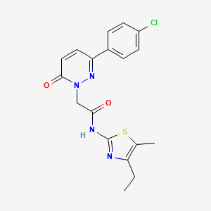 2-[3-(4-chlorophenyl)-6-oxo-1(6H)-pyridazinyl]-N-(4-ethyl-5-methyl-1,3-thiazol-2-yl)acetamide