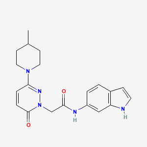 N-1H-indol-6-yl-2-[3-(4-methyl-1-piperidinyl)-6-oxo-1(6H)-pyridazinyl]acetamide