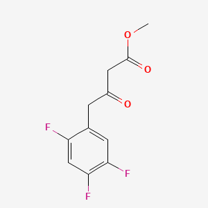 molecular formula C11H9F3O3 B590730 Methyl 3-oxo-4-(2,4,5-trifluorophenyl)butanoate CAS No. 769195-26-8
