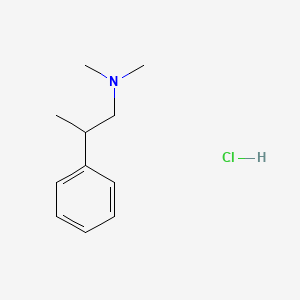 molecular formula C11H18ClN B590732 N,N-二甲基-2-苯基丙烷-1-胺盐酸盐 CAS No. 861007-66-1