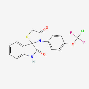 3'-{4-[chloro(difluoro)methoxy]phenyl}-4'H-spiro[indole-3,2'-[1,3]thiazolidine]-2,4'(1H)-dione