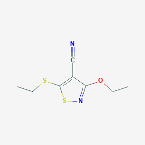 3-ethoxy-5-(ethylthio)isothiazole-4-carbonitrile