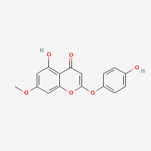 molecular formula C16H12O6 B590738 去甲氧基-7-O-甲基毛细管素 CAS No. 61854-37-3
