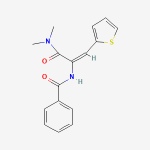 molecular formula C16H16N2O2S B5907384 N-[1-[(dimethylamino)carbonyl]-2-(2-thienyl)vinyl]benzamide 