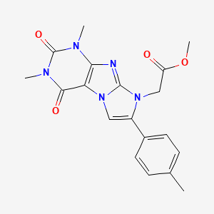 methyl [1,3-dimethyl-7-(4-methylphenyl)-2,4-dioxo-1,2,3,4-tetrahydro-8H-imidazo[2,1-f]purin-8-yl]acetate