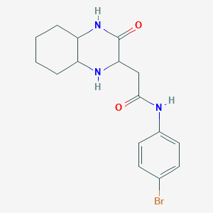 molecular formula C16H20BrN3O2 B5907444 N-(4-bromophenyl)-2-(3-oxodecahydroquinoxalin-2-yl)acetamide 