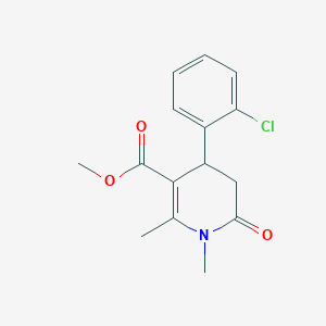 methyl 4-(2-chlorophenyl)-1,2-dimethyl-6-oxo-1,4,5,6-tetrahydropyridine-3-carboxylate