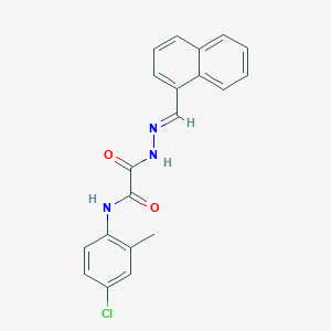 N-(4-chloro-2-methylphenyl)-2-[2-(1-naphthylmethylene)hydrazino]-2-oxoacetamide