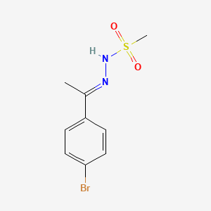 molecular formula C9H11BrN2O2S B5907506 N'-[1-(4-bromophenyl)ethylidene]methanesulfonohydrazide 