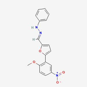 5-(2-methoxy-5-nitrophenyl)-2-furaldehyde phenylhydrazone