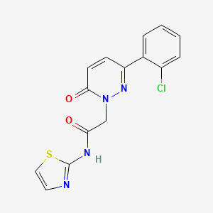 2-[3-(2-chlorophenyl)-6-oxo-1(6H)-pyridazinyl]-N-1,3-thiazol-2-ylacetamide