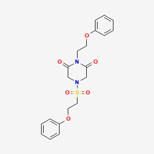 1-(2-phenoxyethyl)-4-[(2-phenoxyethyl)sulfonyl]-2,6-piperazinedione
