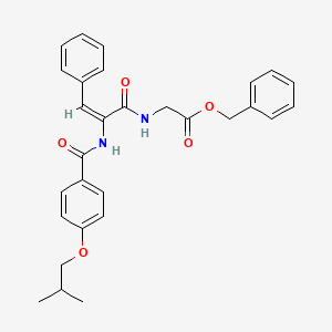 molecular formula C29H30N2O5 B5907534 benzyl N-{2-[(4-isobutoxybenzoyl)amino]-3-phenylacryloyl}glycinate 