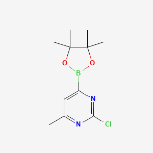 2-Chloro-4-methyl-6-(4,4,5,5-tetramethyl-1,3,2-dioxaborolan-2-YL)pyrimidine