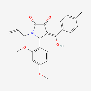 1-allyl-5-(2,4-dimethoxyphenyl)-3-hydroxy-4-(4-methylbenzoyl)-1,5-dihydro-2H-pyrrol-2-one