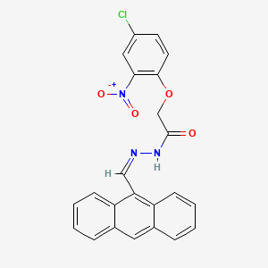 molecular formula C23H16ClN3O4 B5907663 N'-(9-anthrylmethylene)-2-(4-chloro-2-nitrophenoxy)acetohydrazide 