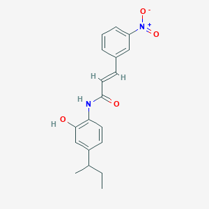 N-(4-sec-butyl-2-hydroxyphenyl)-3-(3-nitrophenyl)acrylamide
