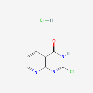 molecular formula C7H5Cl2N3O B590769 2-Chlorpyrido[2,3-D]pyrimidin-4(1H)-on-Hydrochlorid CAS No. 126728-21-0