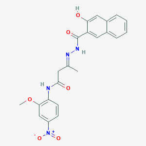 molecular formula C22H20N4O6 B5907701 3-[(3-hydroxy-2-naphthoyl)hydrazono]-N-(2-methoxy-4-nitrophenyl)butanamide 