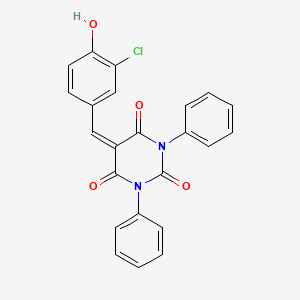 5-(3-chloro-4-hydroxybenzylidene)-1,3-diphenyl-2,4,6(1H,3H,5H)-pyrimidinetrione