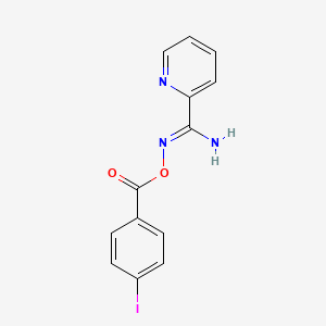 molecular formula C13H10IN3O2 B5907725 N'-[(4-iodobenzoyl)oxy]-2-pyridinecarboximidamide 