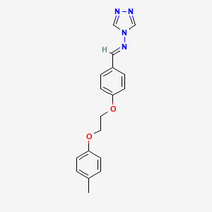 N-{4-[2-(4-methylphenoxy)ethoxy]benzylidene}-4H-1,2,4-triazol-4-amine
