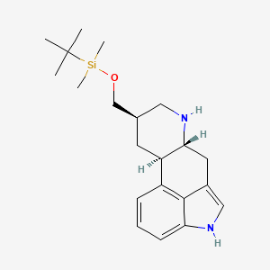 molecular formula C21H32N2OSi B590779 (8beta)-8-[[[(1,1-Dimethylethyl)dimethylsilyl]oxy]methyl]ergoline CAS No. 1075250-74-6