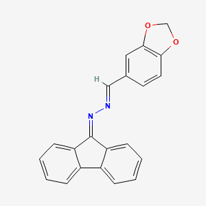1,3-benzodioxole-5-carbaldehyde 9H-fluoren-9-ylidenehydrazone